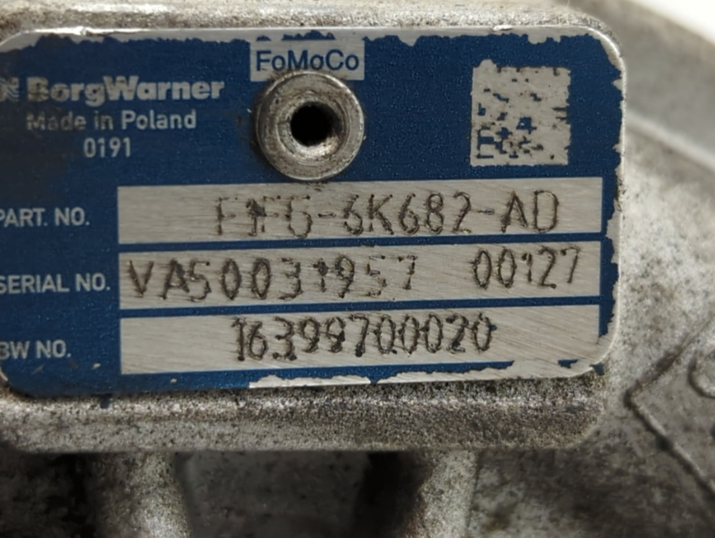 2014 Ford Fusion Turbocharger Turbo Charger Super Charger Supercharger - Oemusedautoparts1.com