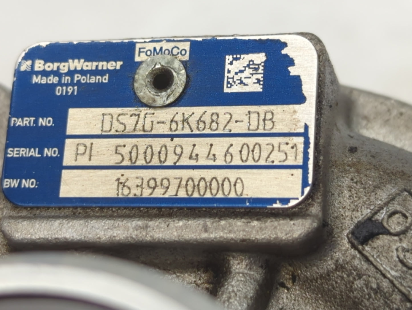 2014 Ford Fusion Turbocharger Turbo Charger Super Charger Supercharger - Oemusedautoparts1.com