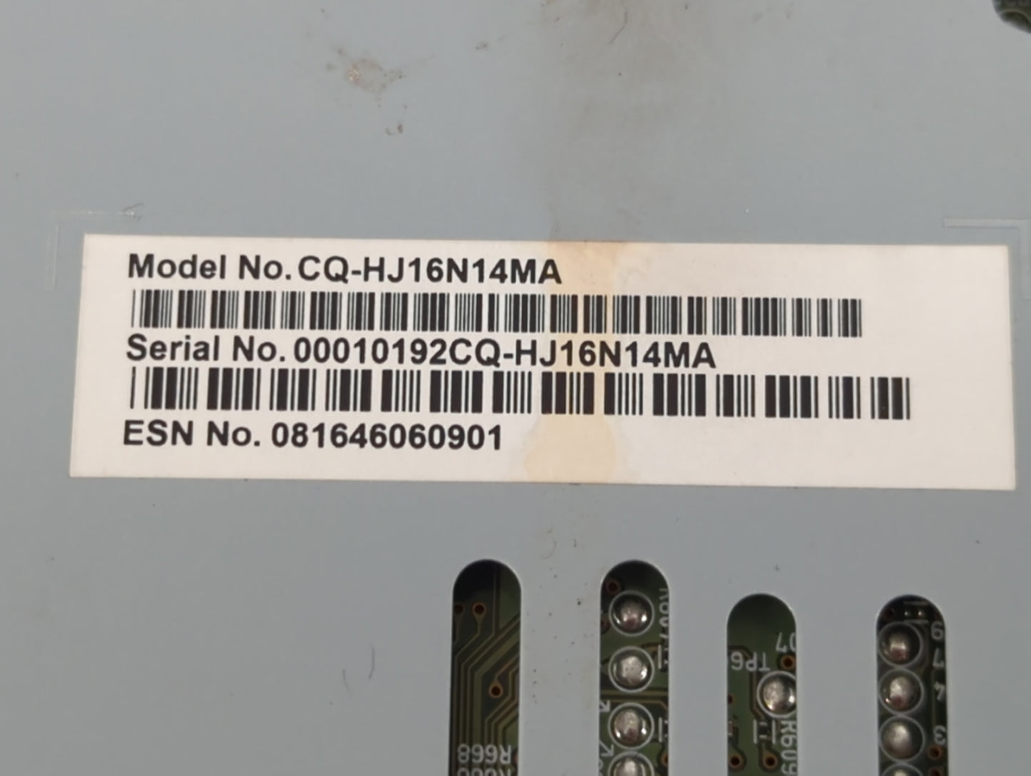 2019-2020 Ford Fusion Radio AM FM Cd Player Receiver Replacement P/N:CQ-HJ16N14MA Fits Fits 2019 2020 OEM Used Auto Parts -