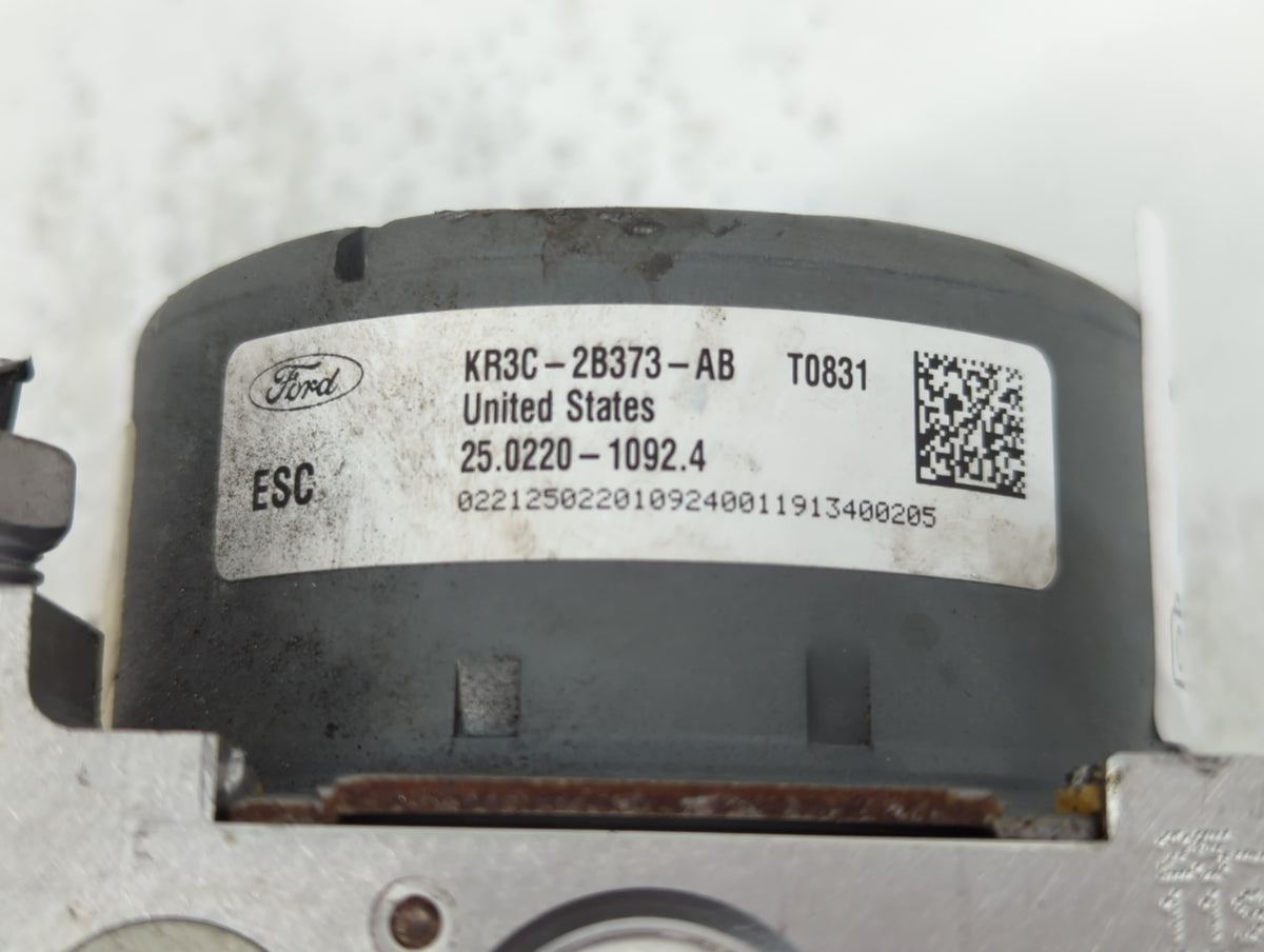 2019-2022 Ford Mustang Anti-Lock Brake ABS Pump Module Actuator OEM P/N:KR3C-2B373-AB Fits Fits 2019 2020 2021 2022 OEM Used