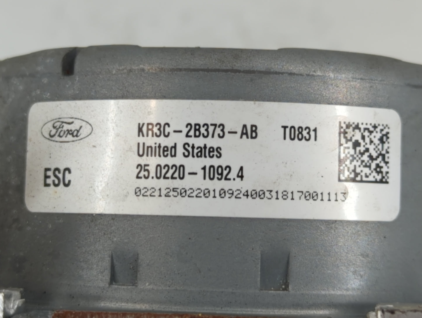 2019-2022 Ford Mustang ABS Pump Control Module Replacement P/N:KR3C-2B373-AB Fits Fits 2019 2020 2021 2022 OEM Used Auto Par