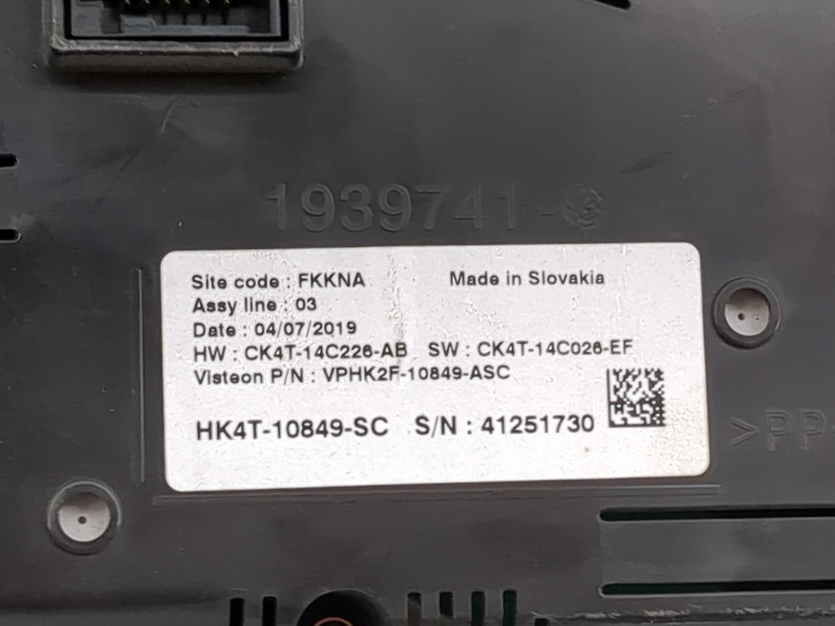 2019 Ford Transit 150 Instrument Cluster Speedometer Gauges P/N:HK4T-10849-SC CK4T-14C226-AB, CK4T-14C026-EF Miles: Fits Fit