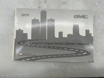 2019 Gmc Canyon Owners Manual Book Guide P/N:84137462 OEM Used Auto Parts