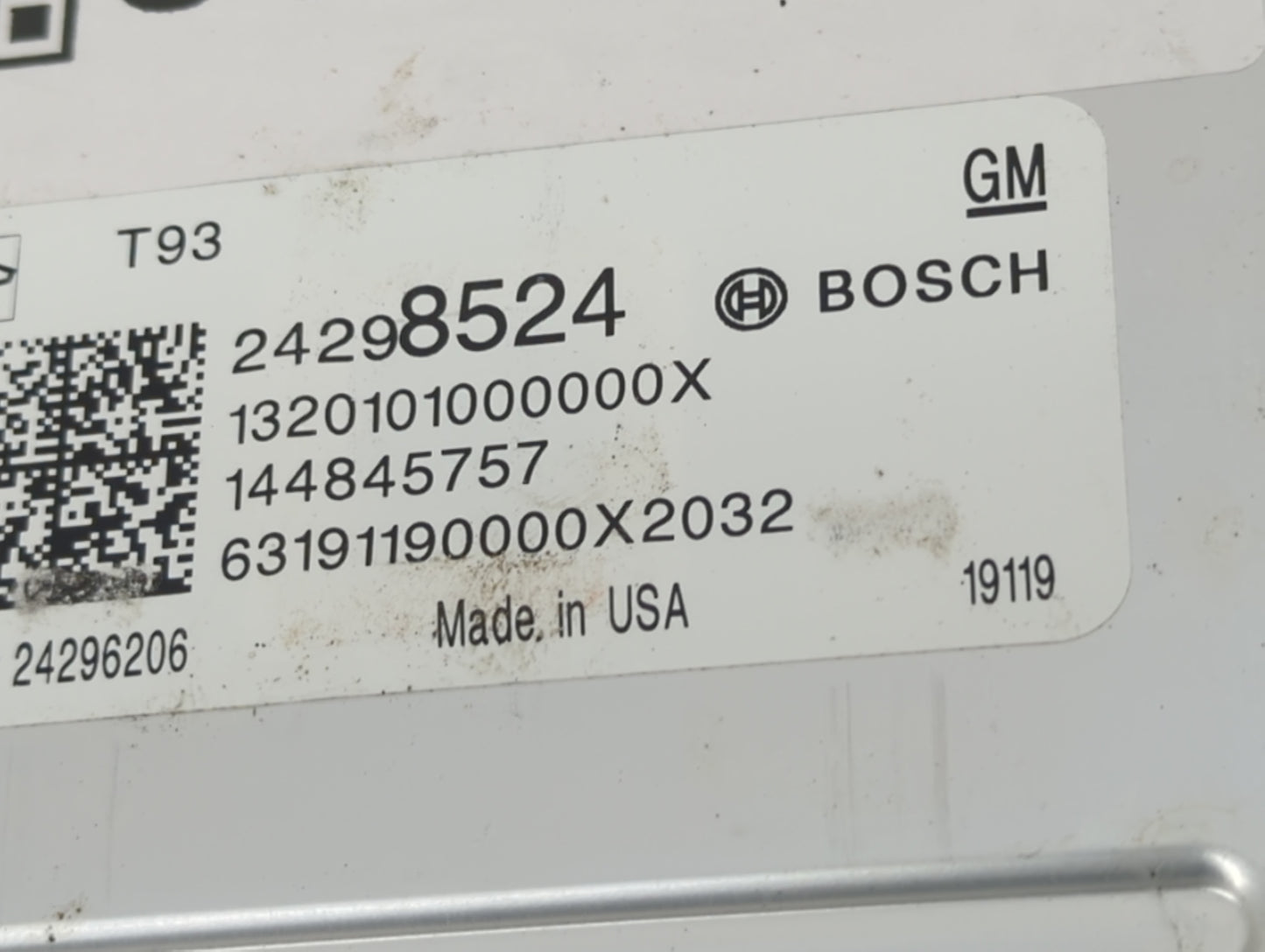 2019 Gmc Sierra 1500 PCM Engine Control Computer ECU ECM PCU OEM P/N:24298524 Fits Fits 2018 2020 2021 OEM Used Auto Parts -