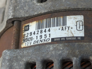 2019 Gmc Yukon Xl 1500 Alternator Replacement Generator Charging Assembly Engine OEM P/N:22942844 Fits OEM Used Auto Parts