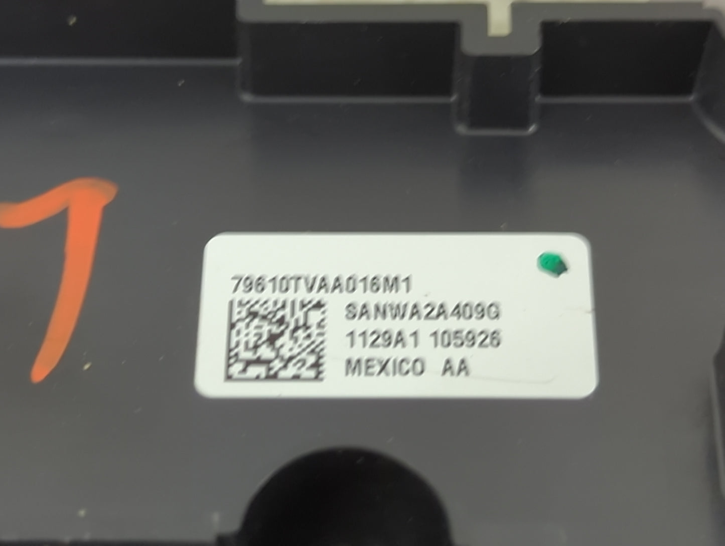 2018-2020 Honda Accord Climate Control Module Temperature AC/Heater Replacement P/N:79610TVAA016M1 SANWA2A409G Fits OEM Used