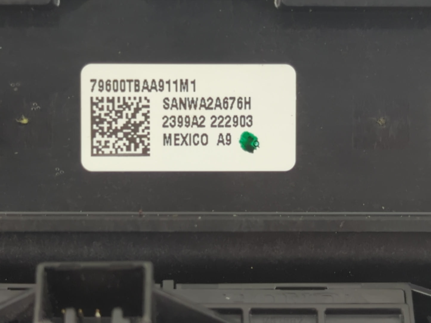 2019-2021 Honda Civic Climate Control Module Temperature AC/Heater Replacement P/N:79600TBAA911M1 Fits Fits 2019 2020 2021 O