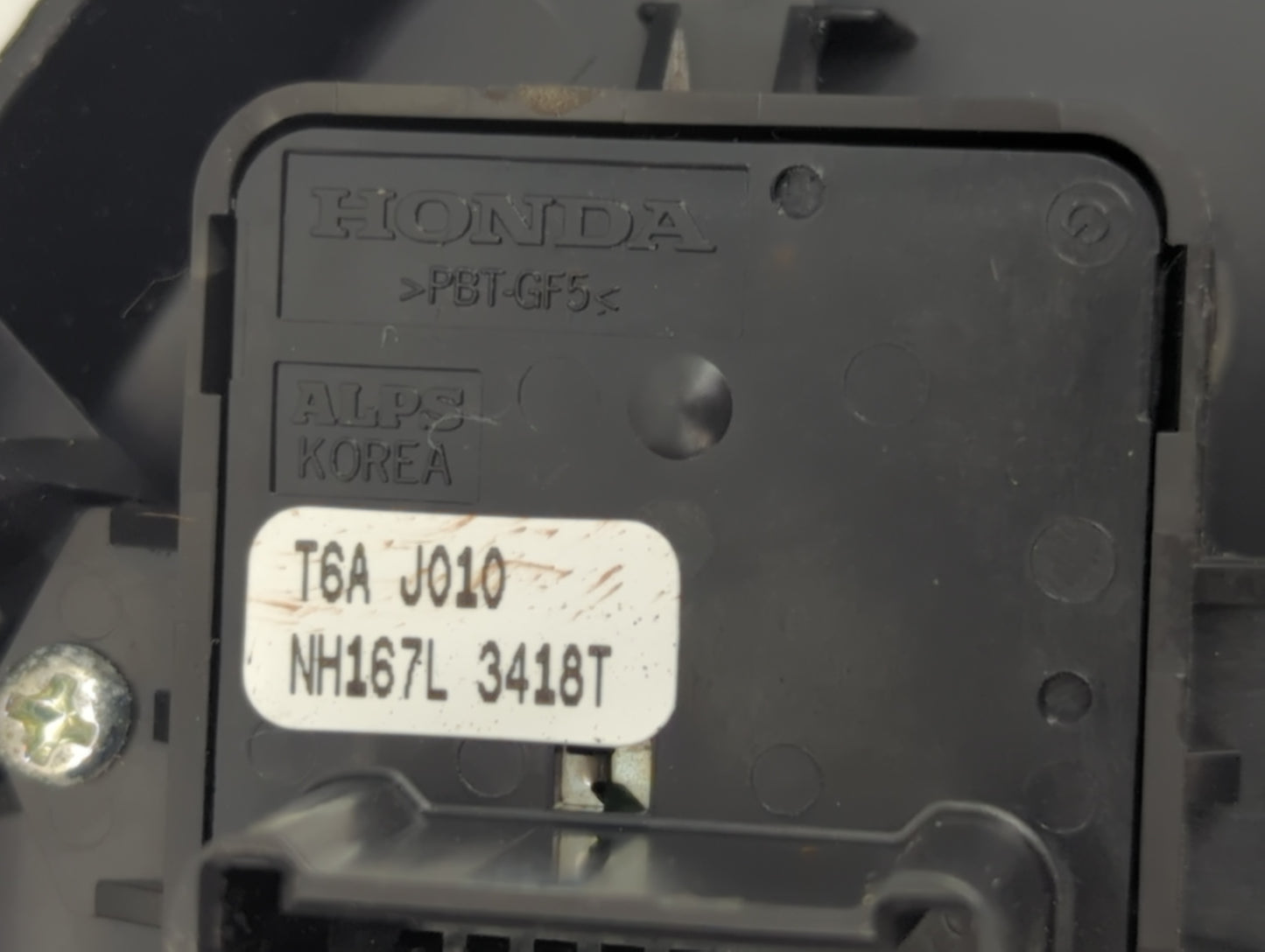 2016-2021 Honda Civic Master Power Window Switch Replacement Driver Side Left P/N:T6A J010 Fits Fits 2016 2017 2018 2019 202