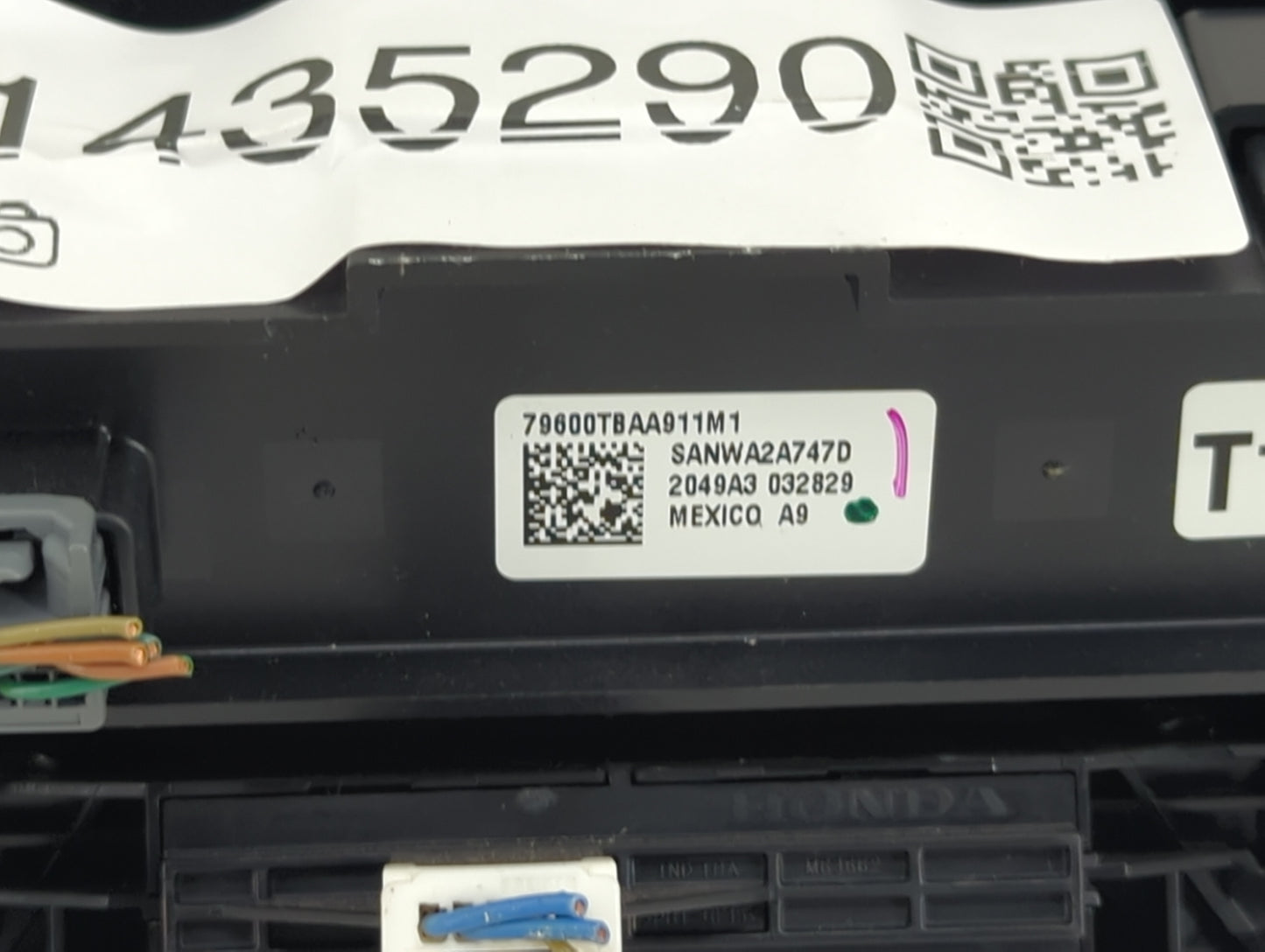 2019-2021 Honda Civic Climate Control Module Temperature AC/Heater Replacement P/N:79600TBAA911M1 SANWA2A747D Fits OEM Used