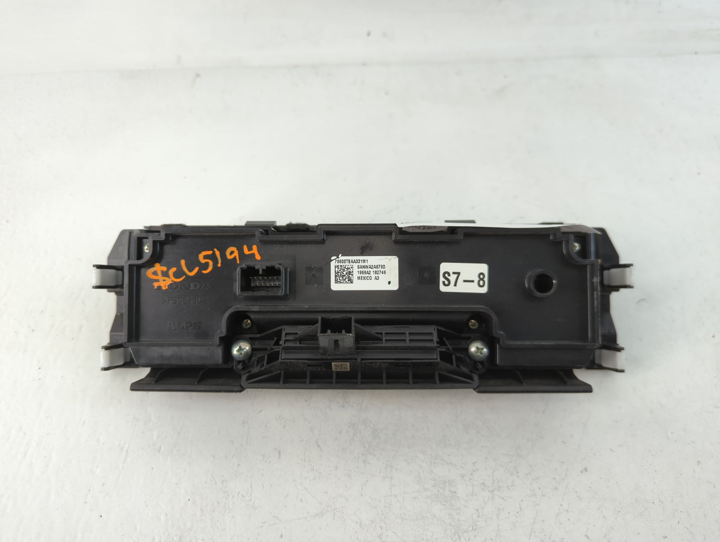 2016-2021 Honda Civic Climate Control Module Temperature AC/Heater Replacement P/N:79600TBAA331M1 1969A2 182746 Fits OEM Use