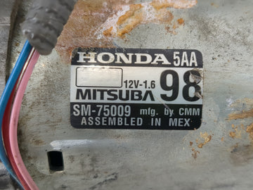 2020 Honda Cr-V Car Starter Motor Solenoid OEM P/N:SM-75009 Fits Fits 2016 2017 OEM Used Auto Parts