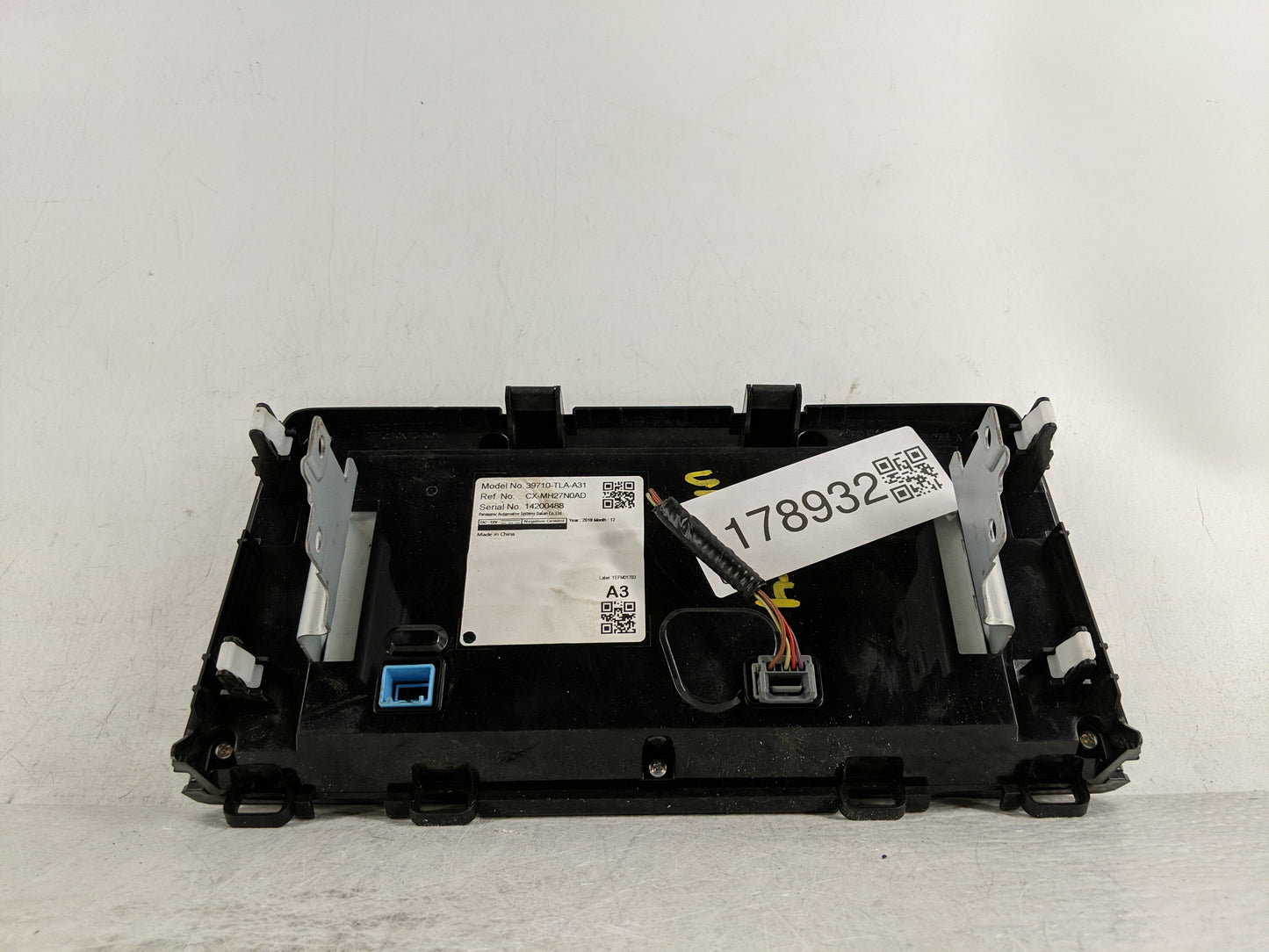 2018-2022 Honda Cr-V Radio AM FM Cd Player Receiver Replacement P/N:39710-TLA-A31 Fits Fits 2018 2019 2020 2021 2022 OEM Use