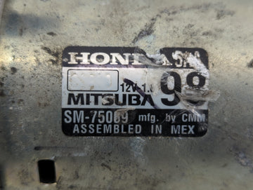 2020 Honda Cr-V Car Starter Motor Solenoid OEM P/N:SM-75009 Fits Fits 2016 2017 OEM Used Auto Parts