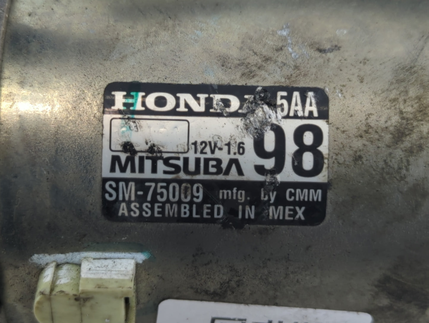 2020 Honda Cr-V Car Starter Motor Solenoid OEM P/N:SM-75009 Fits Fits 2016 2017 OEM Used Auto Parts - Oemusedautoparts1.com