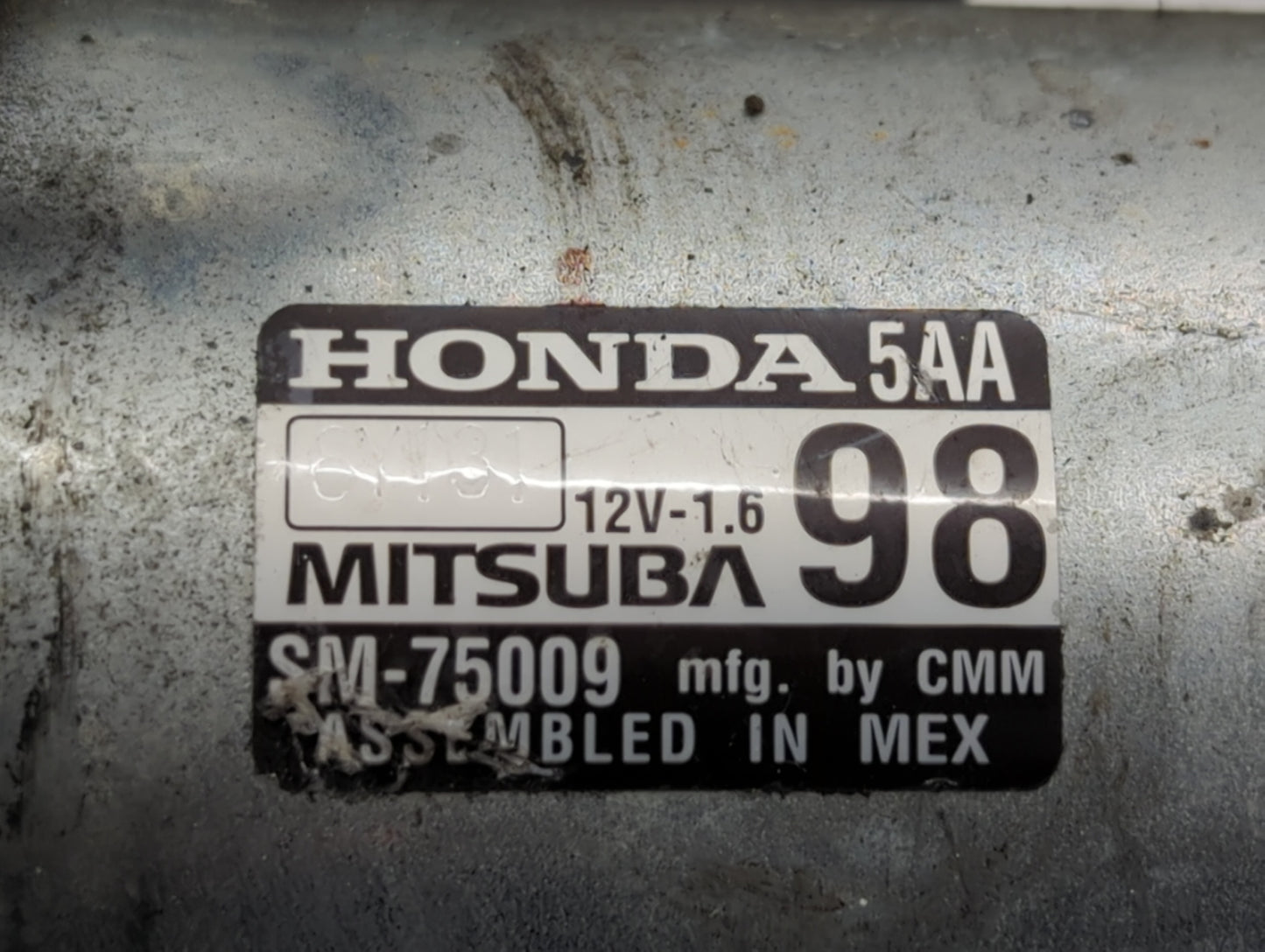 2020 Honda Cr-V Car Starter Motor Solenoid OEM P/N:SM-75009 Fits Fits 2016 2017 OEM Used Auto Parts - Oemusedautoparts1.com