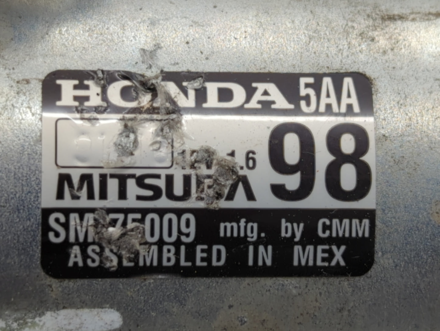 2020 Honda Cr-V Car Starter Motor Solenoid OEM P/N:SM-75009 Fits Fits 2016 2017 OEM Used Auto Parts - Oemusedautoparts1.com