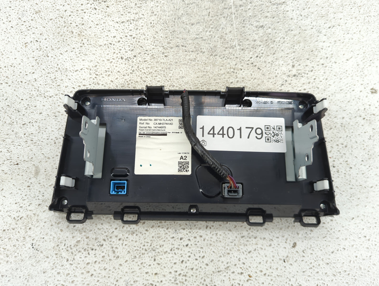 2019 Honda Crv Information Display Screen Black - Oemusedautoparts1.com