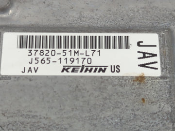 2019 Honda Hr-V PCM Engine Control Computer ECU ECM PCU OEM P/N:J565-119170 37820-51M-L71 Fits OEM Used Auto Parts