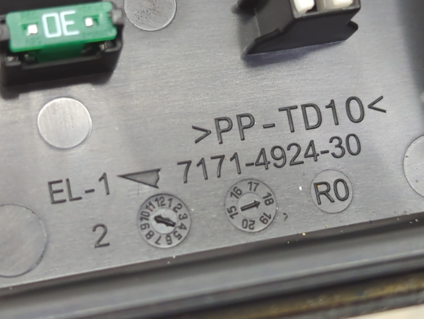 2019 Honda Odyssey Fusebox Fuse Box Panel Relay Module P/N:7171-4924-30 Fits OEM Used Auto Parts - Oemusedautoparts1.com