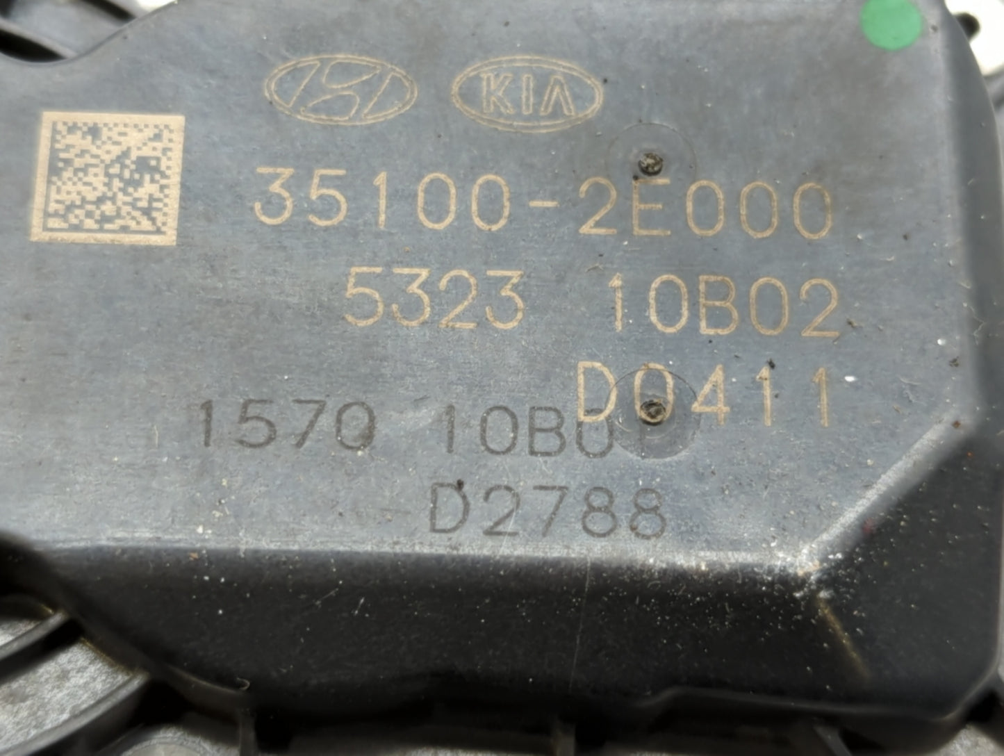 2011-2020 Hyundai Elantra Throttle Body P/N:35100-2E000 Fits Fits 2011 2012 2013 2014 2015 2016 2017 2018 2019 2020 2021 OEM