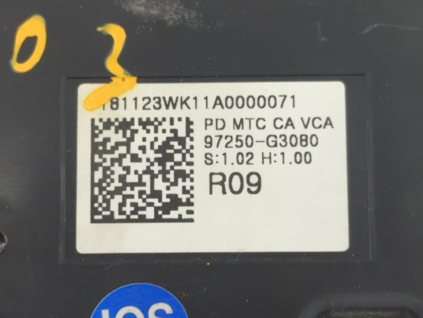 2018-2020 Hyundai Elantra Climate Control Module Temperature AC/Heater Replacement P/N:97250-G3080 Fits Fits 2018 2019 2020