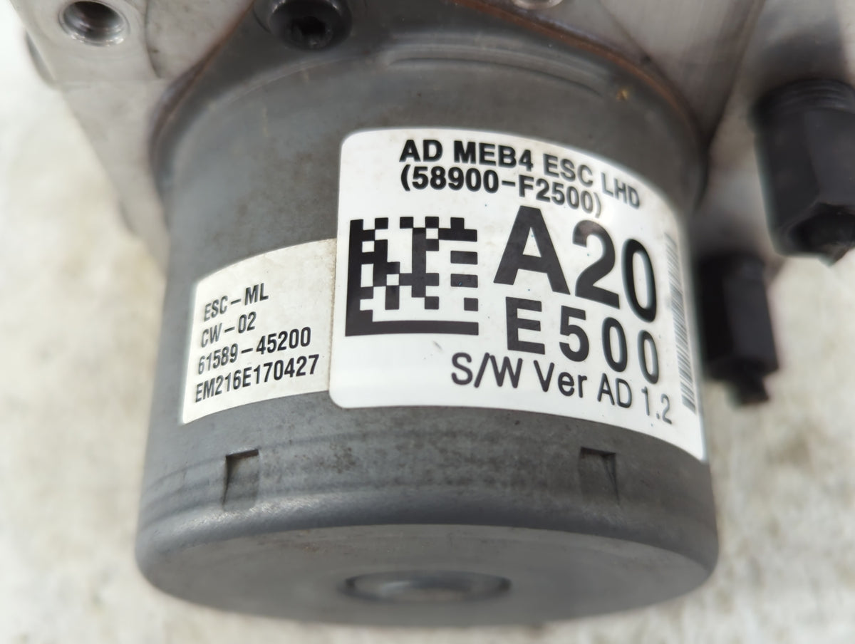2018-2020 Hyundai Elantra Anti-Lock Brake ABS Pump Module Actuator OEM P/N:58900-F2500 Fits Fits 2018 2019 2020 OEM Used Aut
