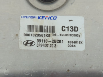2019-2021 Hyundai Kona PCM Engine Control Computer ECU ECM PCU OEM P/N:39118-2BCK1 Fits Fits 2019 2020 2021 OEM Used Auto Parts