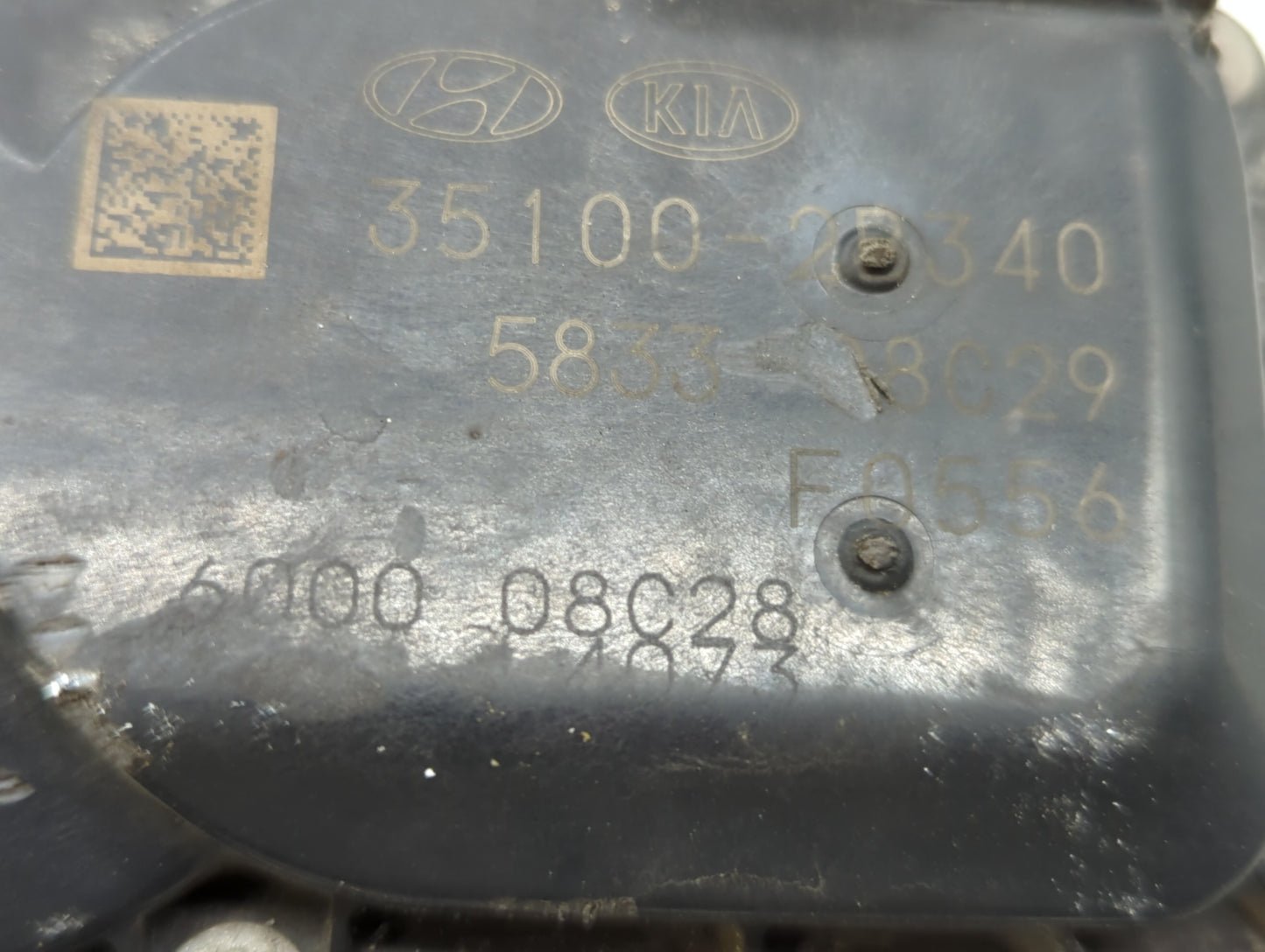2018-2021 Hyundai Kona Throttle Body P/N:35100-2B340 Fits Fits 2015 2016 2017 2018 2019 2020 2021 2022 OEM Used Auto Parts -