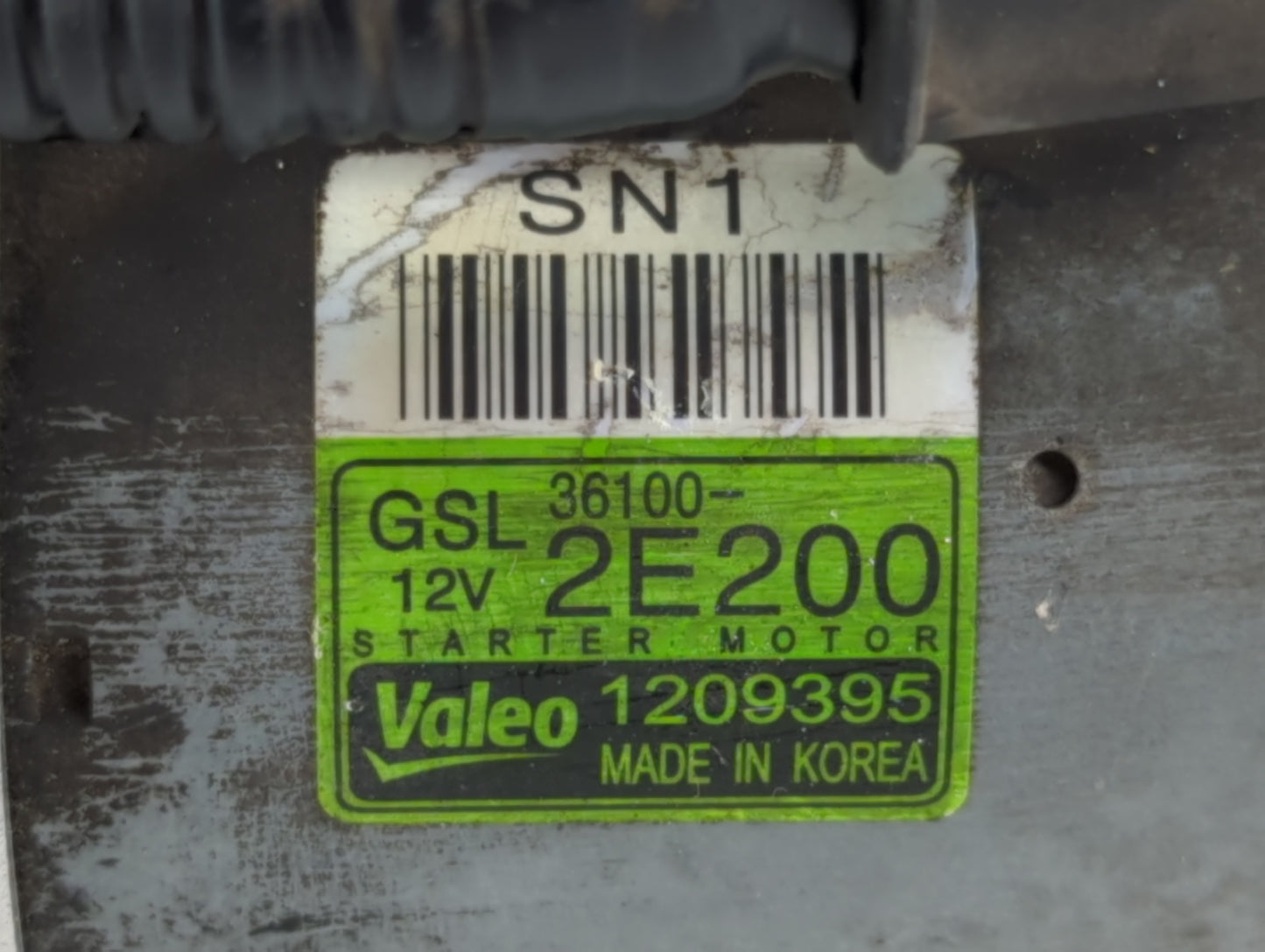 2018-2021 Hyundai Kona Car Starter Motor Solenoid OEM P/N:1209395 36100-2E200 Fits OEM Used Auto Parts - Oemusedautoparts1.c