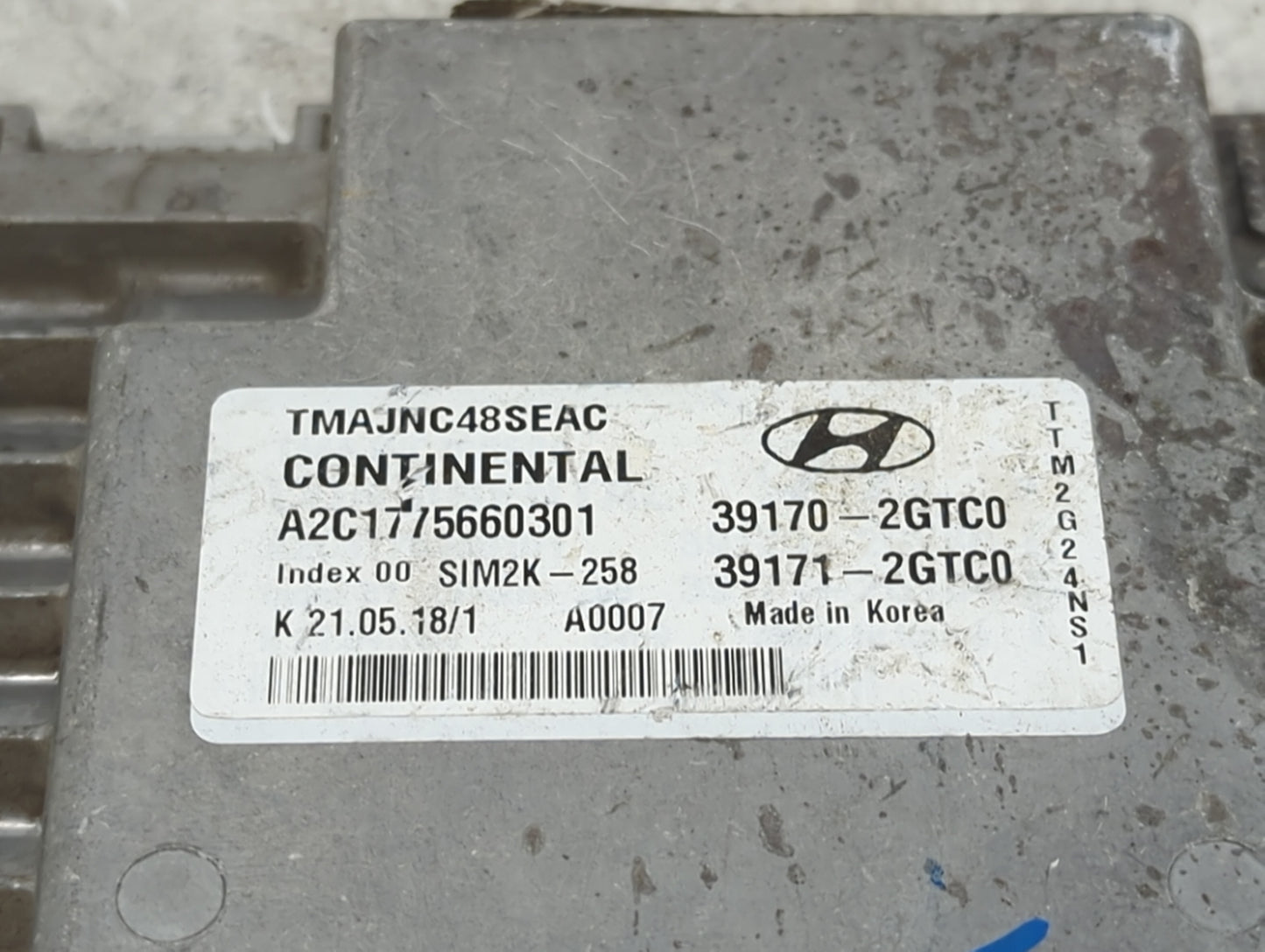 2019 Hyundai Santa Fe PCM Engine Control Computer ECU ECM PCU OEM P/N:39170-2GTC0 39171-2GTC0, A2C1775660301, TMAJNC48SEAC F
