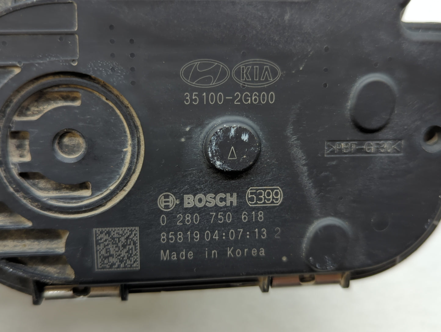 2019 Hyundai Santa Fe Throttle Body P/N:0 280 750 618 35100-2G600 Fits Fits 2015 2016 2017 2018 OEM Used Auto Parts - Oemuse