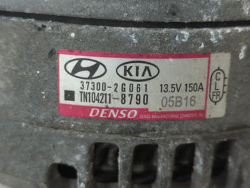 2019-2020 Hyundai Santa Fe Alternator Replacement Generator Charging Assembly Engine OEM P/N:TN104211-8790 37300-2G061 Fits OEM Used Auto Parts