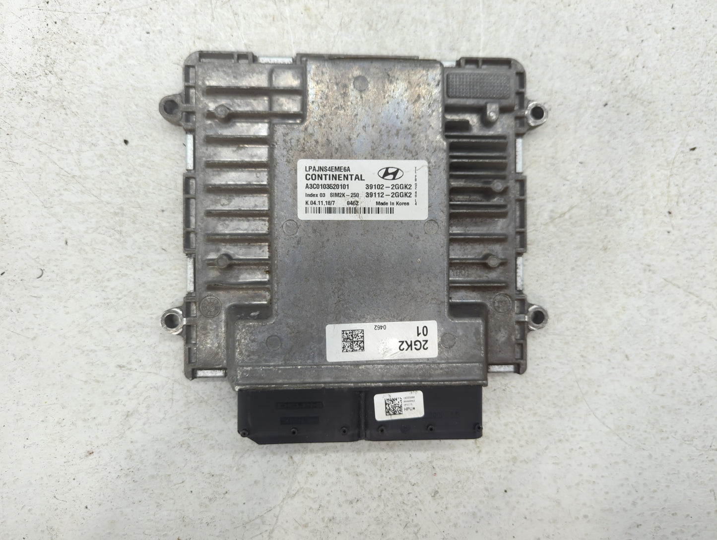 2018-2019 Hyundai Sonata PCM Engine Control Computer ECU ECM PCU OEM P/N:39112-2GGK2 39102-2GGK2, 39112-2GGJ0 Fits Fits 2018