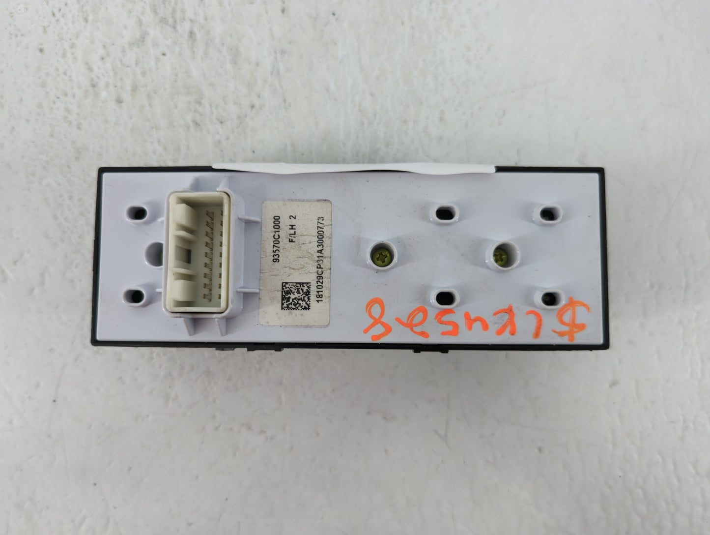 2015-2019 Hyundai Sonata Master Power Window Switch Replacement Driver Side Left P/N:93570C1000 Fits Fits 2015 2016 2017 201