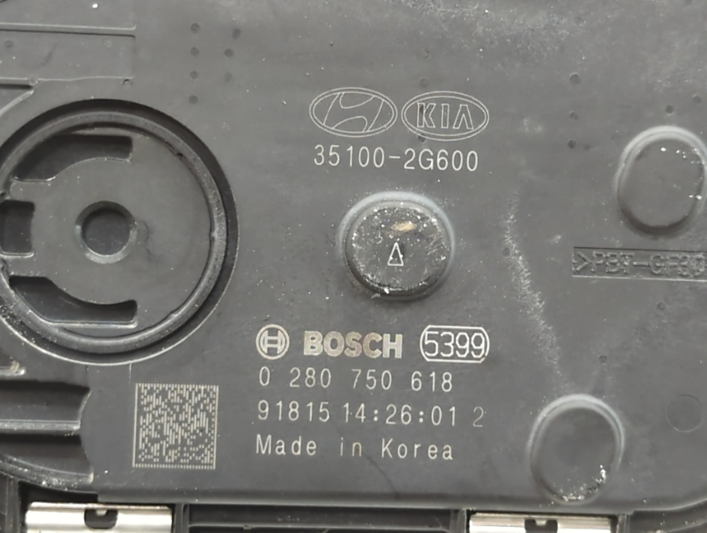 2015-2019 Hyundai Sonata Throttle Body P/N:0 280 750 618 35100-2G600 Fits Fits 2015 2016 2017 2018 2019 2020 2021 OEM Used A
