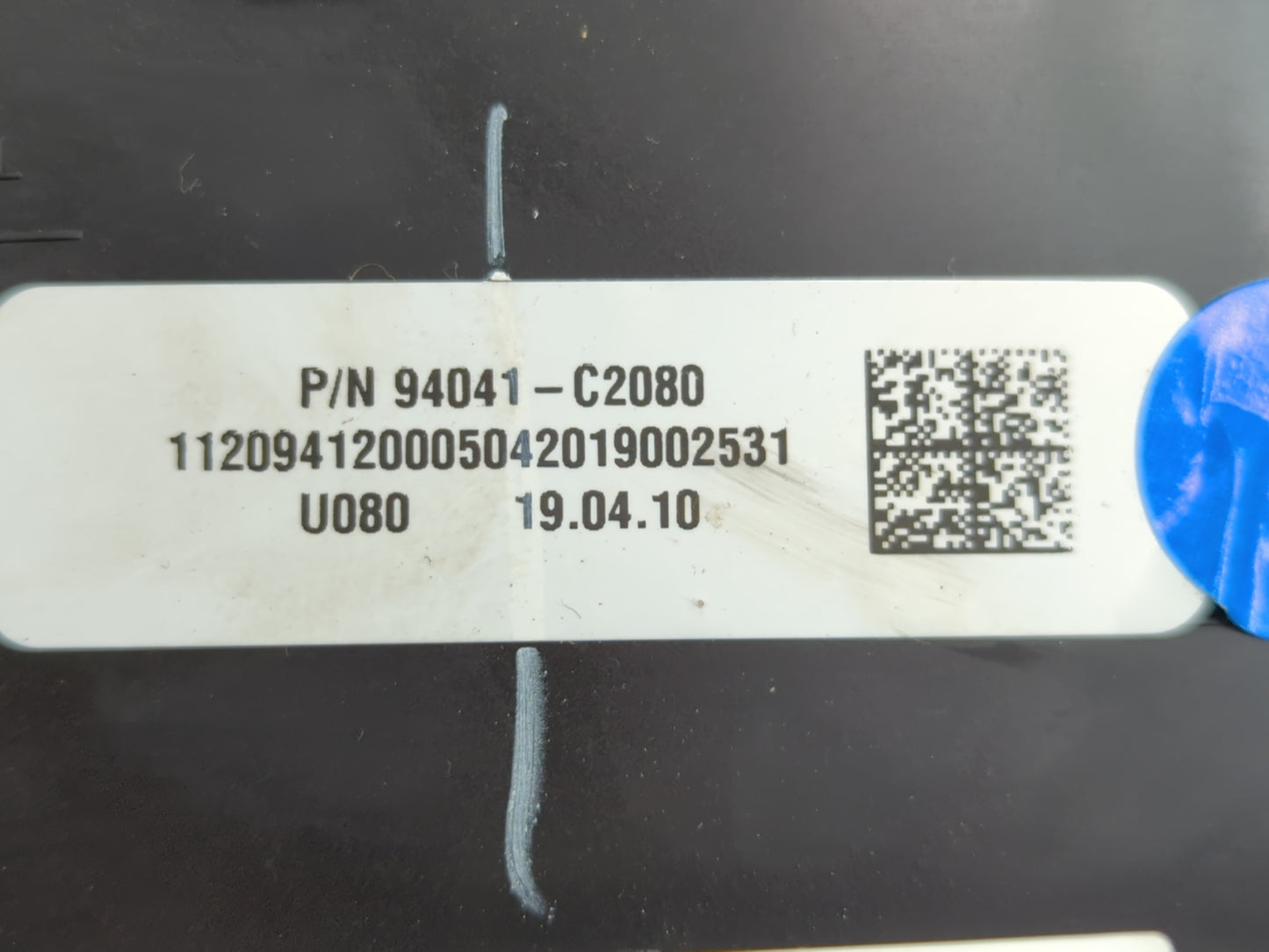 2019 Hyundai Sonata Instrument Cluster Speedometer Gauges P/N:94041-C2080 Fits OEM Used Auto Parts - Oemusedautoparts1.com