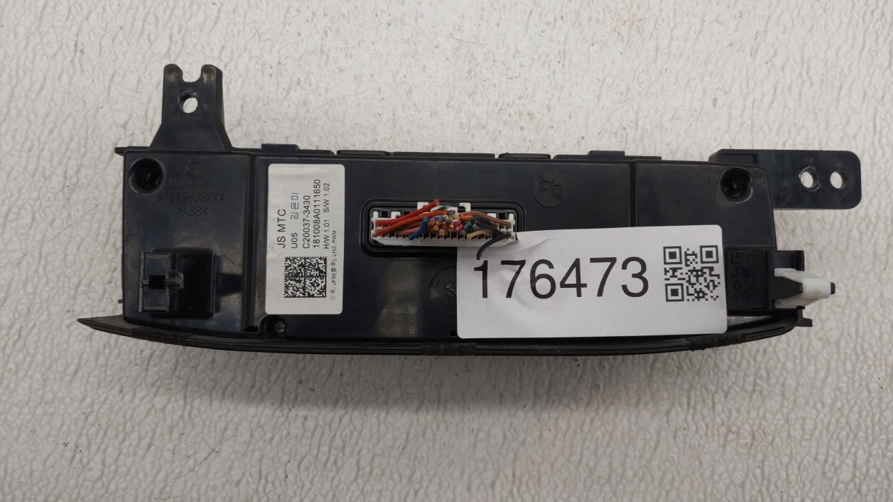 2019-2020 Hyundai Veloster Climate Control Module Temperature AC/Heater Replacement Fits Fits 2019 2020 OEM Used Auto Parts
