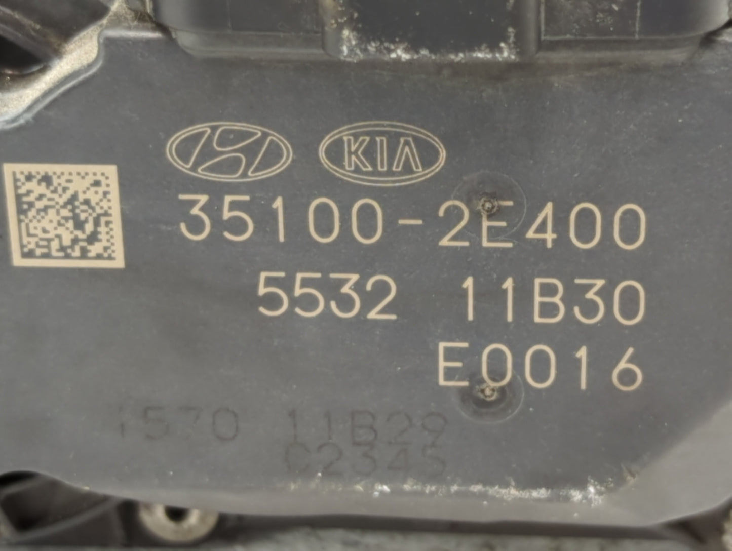 2019-2020 Hyundai Veloster Throttle Body P/N:35100-2E400 Fits Fits 2012 2013 2014 2015 2016 2018 2019 2020 2021 OEM Used Aut