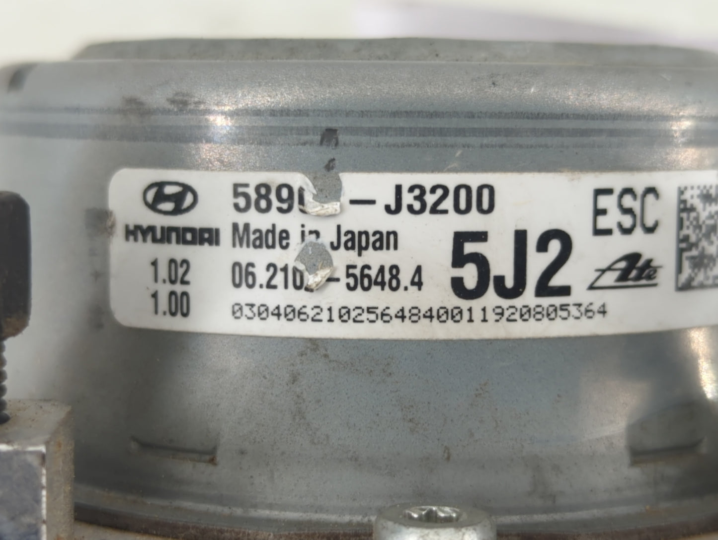 2019-2020 Hyundai Veloster ABS Pump Control Module Replacement P/N:58900-J3200 Fits Fits 2019 2020 OEM Used Auto Parts - Oem