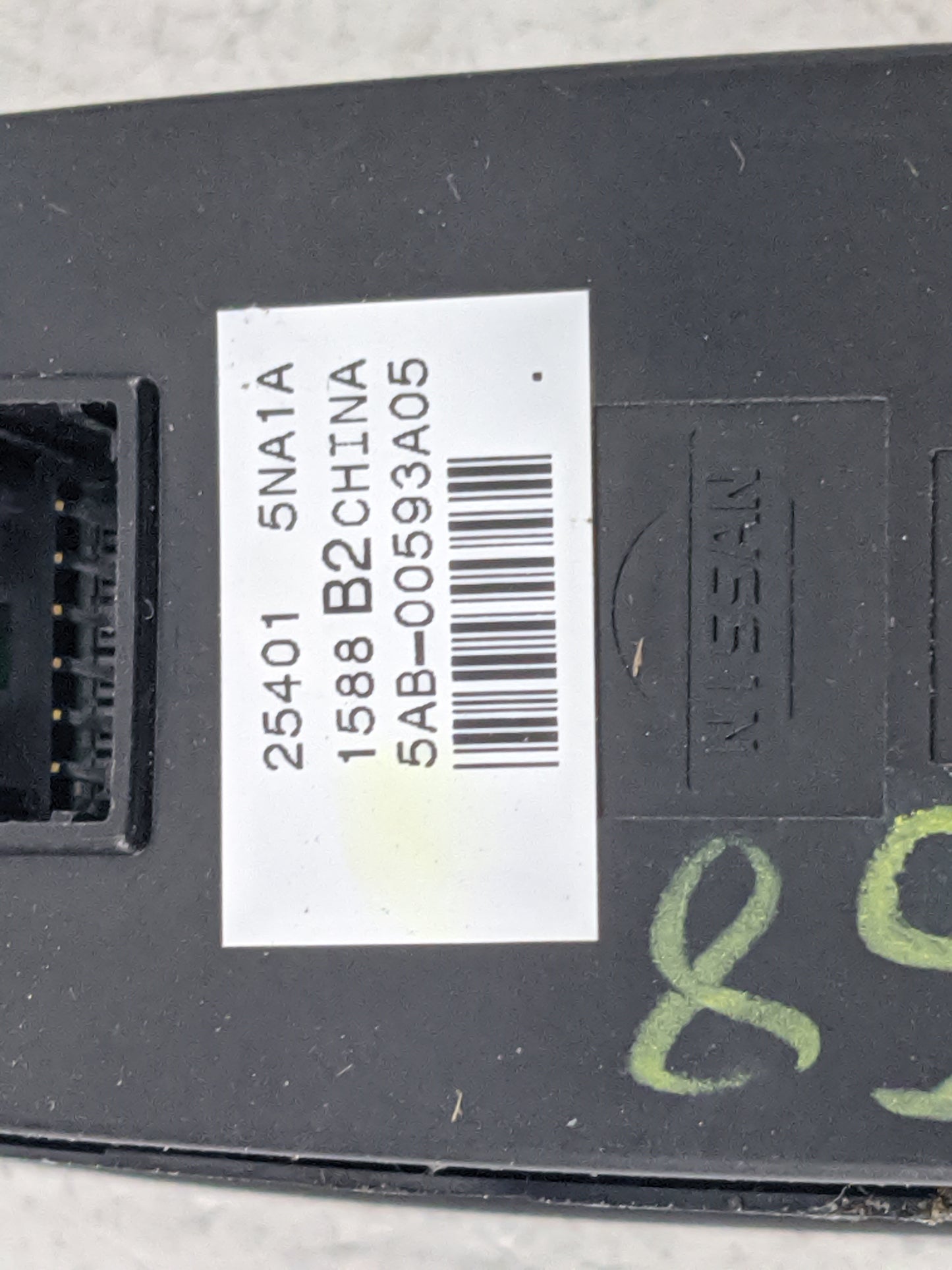 2019-2020 Infiniti Qx50 Master Power Window Switch Replacement Driver Side Left P/N:25401 5NA1A 5AB-00593A05 Fits Fits 2019