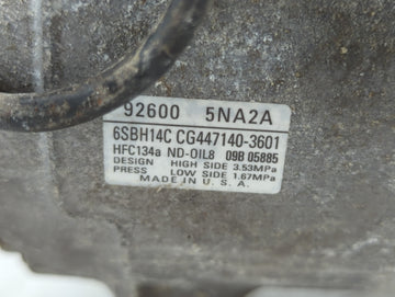 Infiniti Qx50 Air Conditioning A/c Ac Compressor Oem
