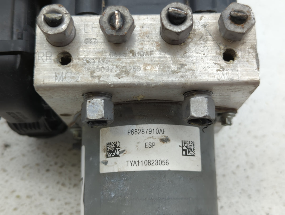 2019 Jeep Cherokee Anti-Lock Brake ABS Pump Module Actuator OEM P/N:68287912AF 68287910AG, 68287910AF Fits OEM Used Auto Par