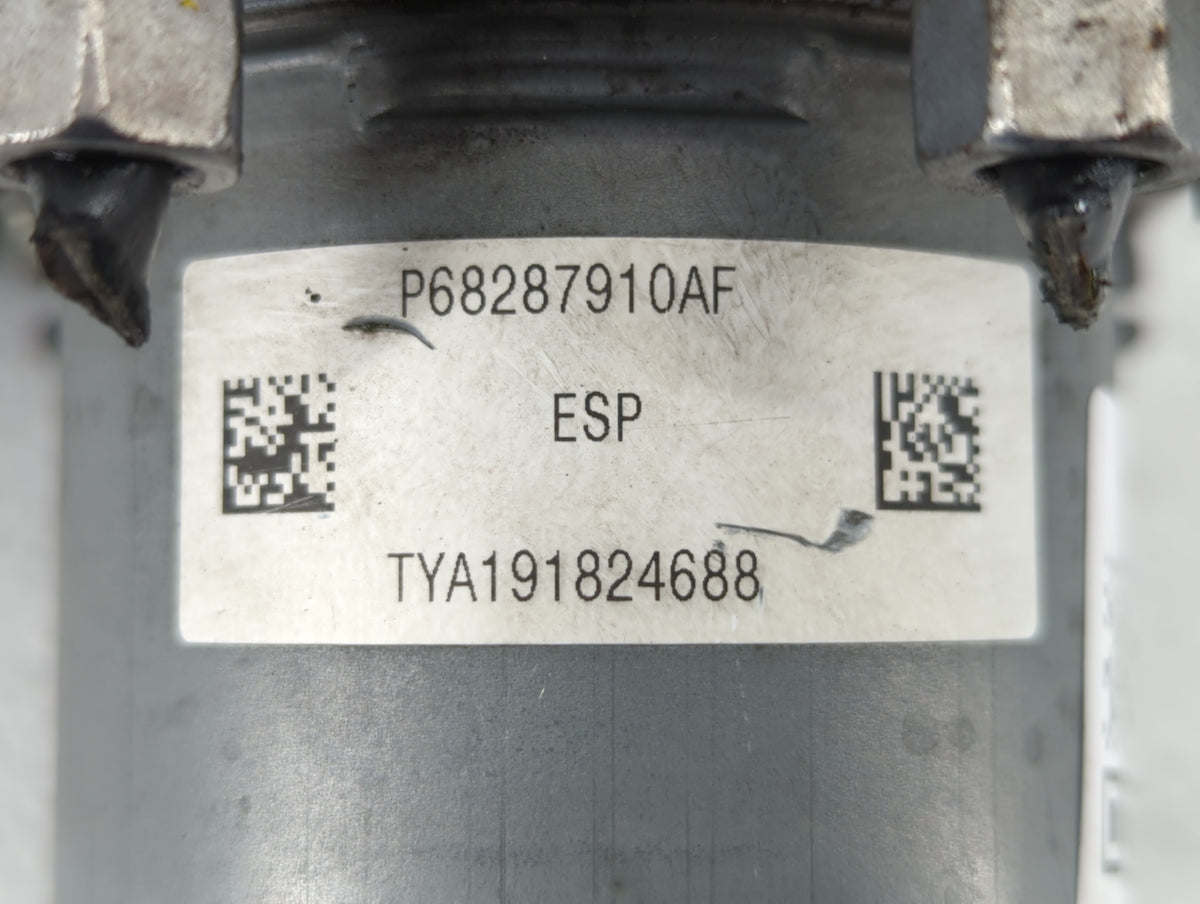 2019 Jeep Cherokee Anti-Lock Brake ABS Pump Module Actuator OEM P/N:68287910AG 68287910AF, 68287912AF Fits OEM Used Auto Par