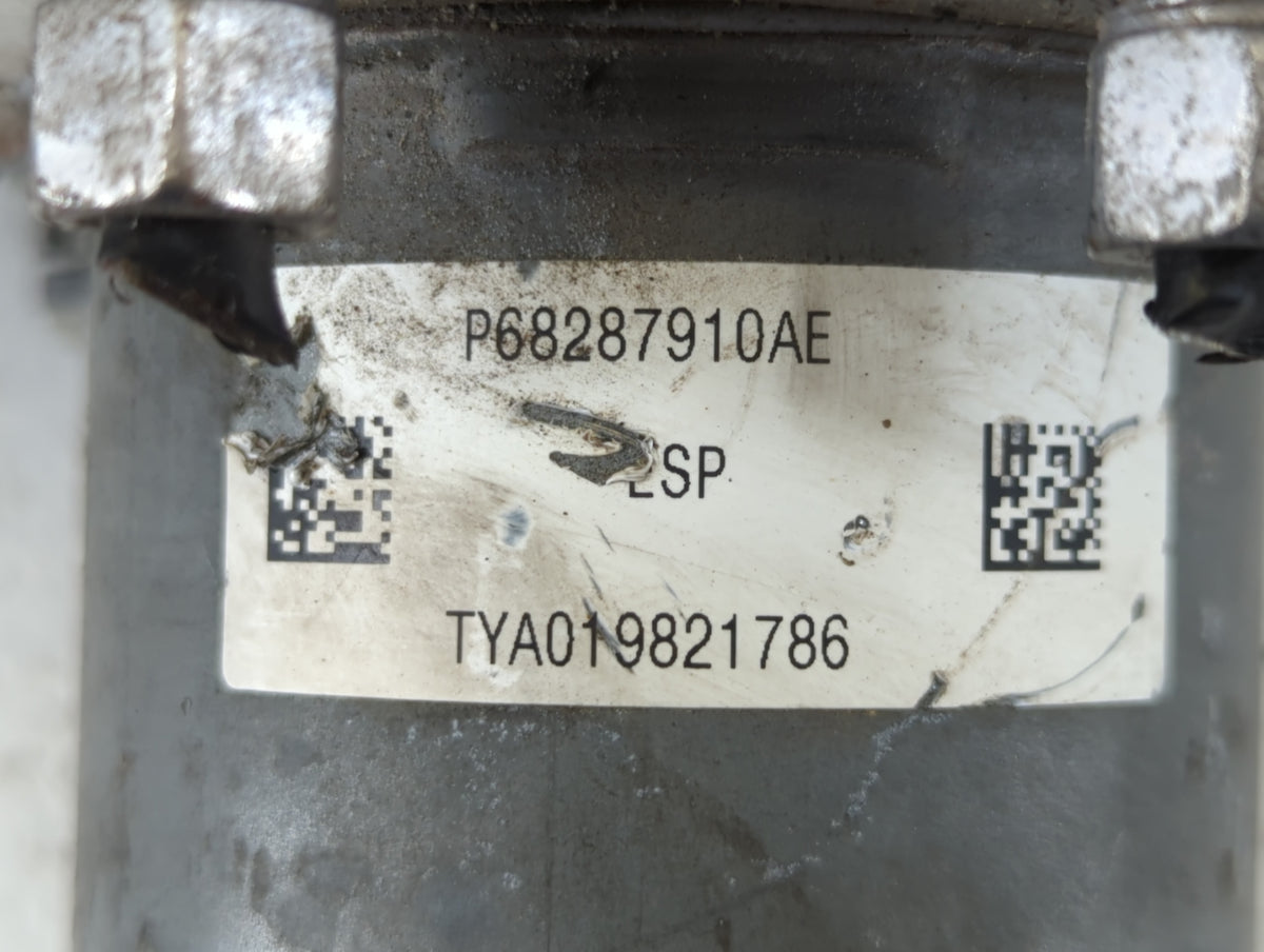 2019 Jeep Cherokee Anti-Lock Brake ABS Pump Module Actuator OEM P/N:P68287910AE Fits OEM Used Auto Parts - Oemusedautoparts1