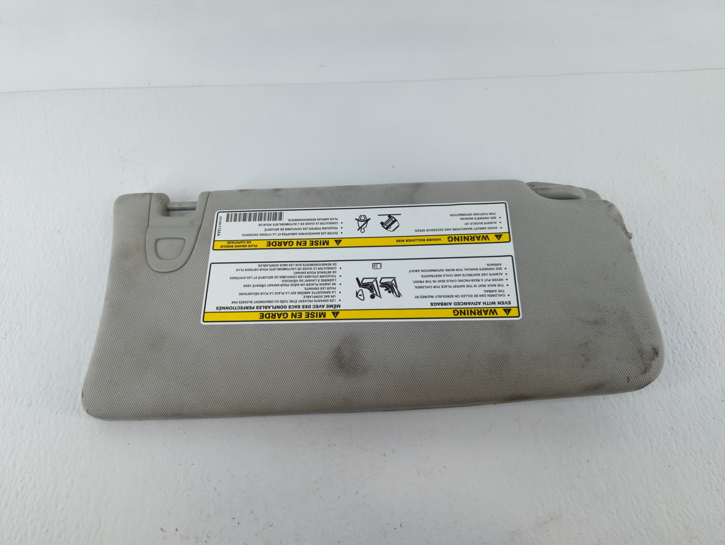 2019 Jeep Compass Sun Visor Shade Replacement Driver Left Mirror Fits OEM Used Auto Parts - Oemusedautoparts1.com