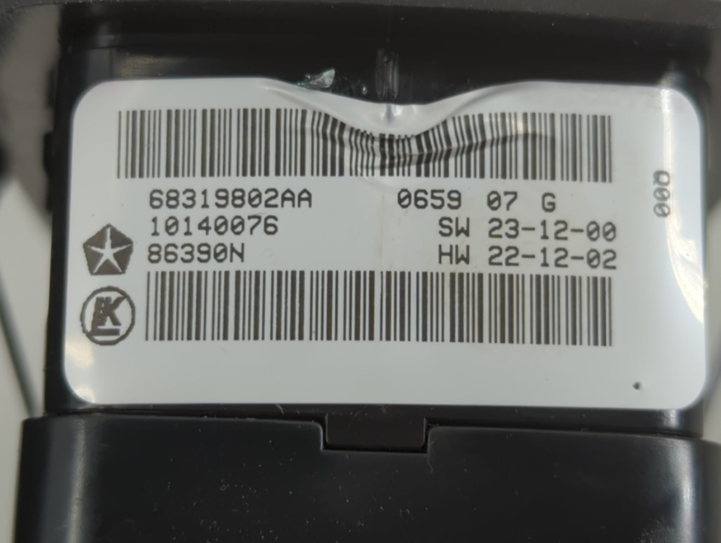 2016-2022 Jeep Grand Cherokee Master Power Window Switch Replacement Driver Side Left P/N:68319802AA Fits OEM Used Auto Part