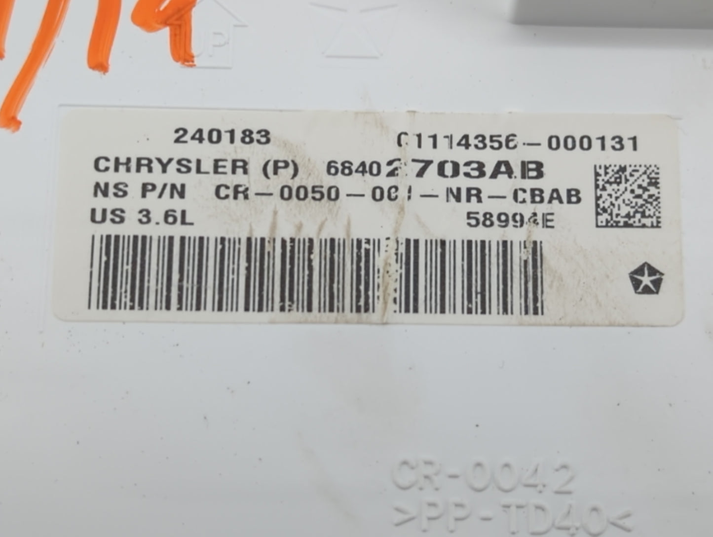 2019 Jeep Grand Cherokee Instrument Cluster Speedometer Gauges P/N:68402703 Fits OEM Used Auto Parts - Oemusedautoparts1.com