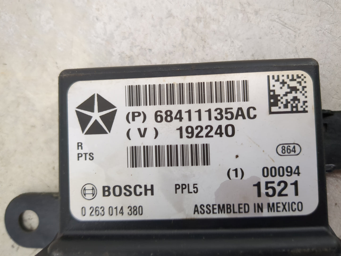 2019 Jeep Grand Cherokee Front Park Assist Sensor - Oemusedautoparts1.com