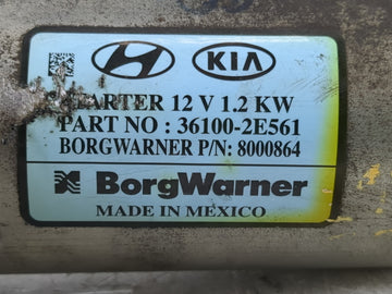 2017-2022 Kia Forte Car Starter Motor Solenoid OEM P/N:36100-2E561 Fits Fits 2017 2018 2019 2020 2021 2022 OEM Used Auto Parts