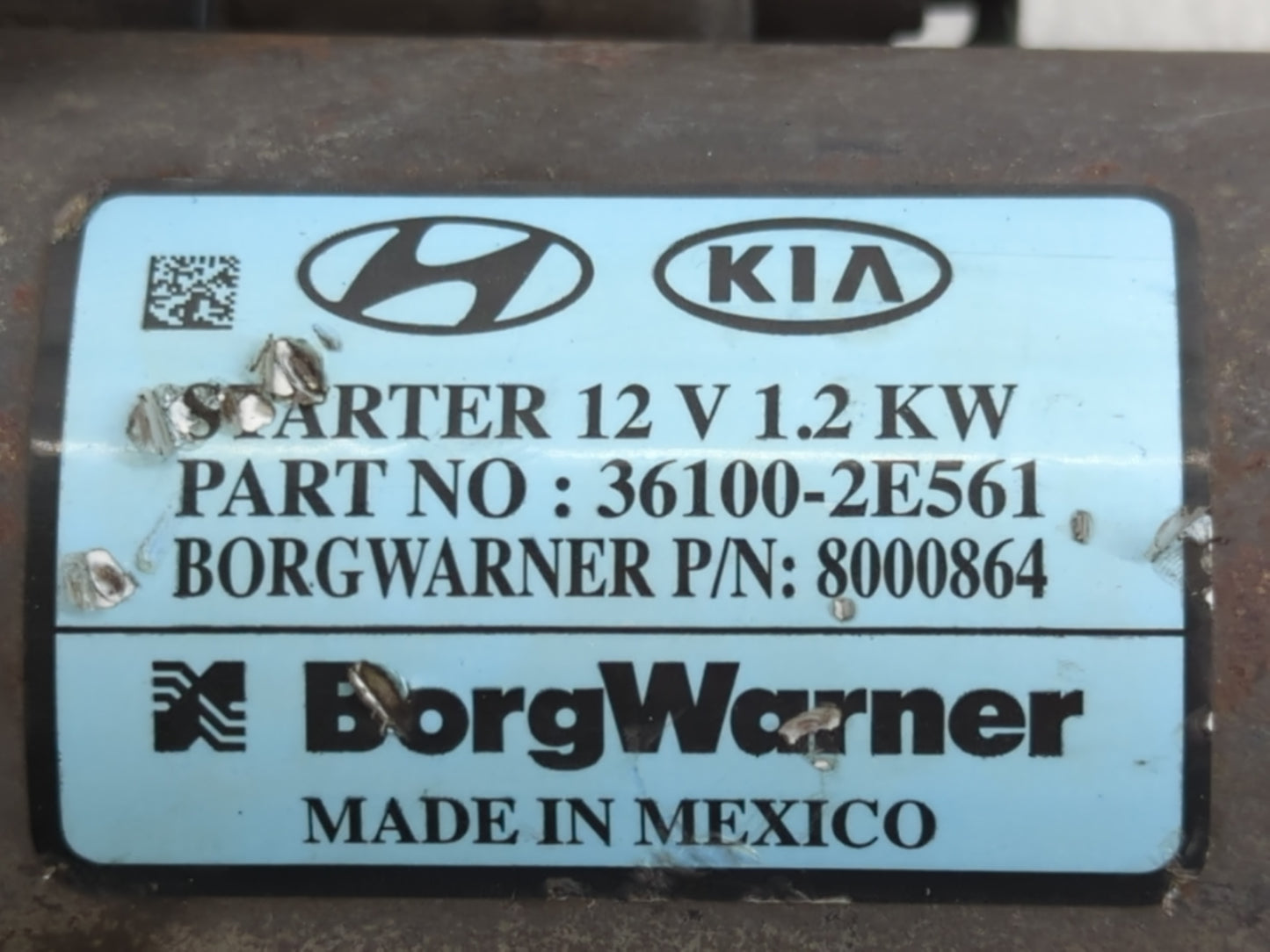 2017-2022 Kia Forte Car Starter Motor Solenoid OEM P/N:36100-2E561 Fits Fits 2017 2018 2019 2020 2021 2022 OEM Used Auto Par